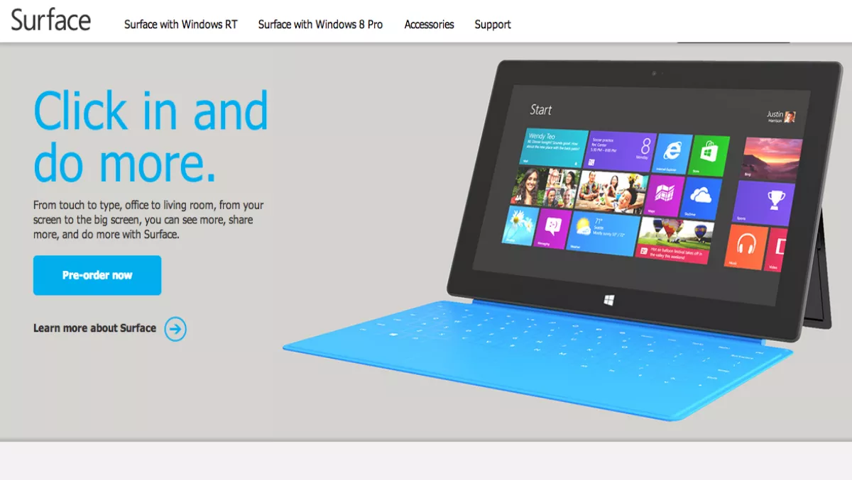 Microsoft making up to five million Surface tablets