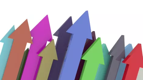 Arrows showing up blender