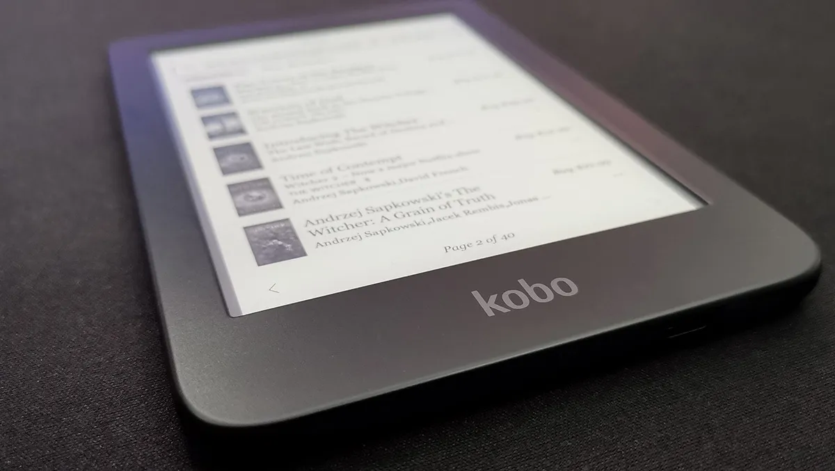 The Kobo Clara2E e-reader is waterproof and made of recycled plastic