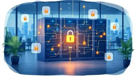 Secure server room firewall network cables multifactor auth taiwan architecture