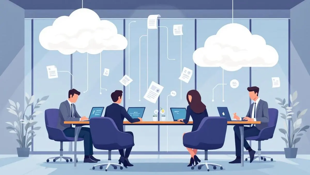 Modern australian law firm office lawyers using cloud technology workflow automation