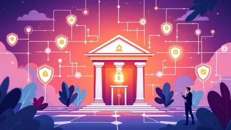 Australian bank building digital security network smartphone user modern banking