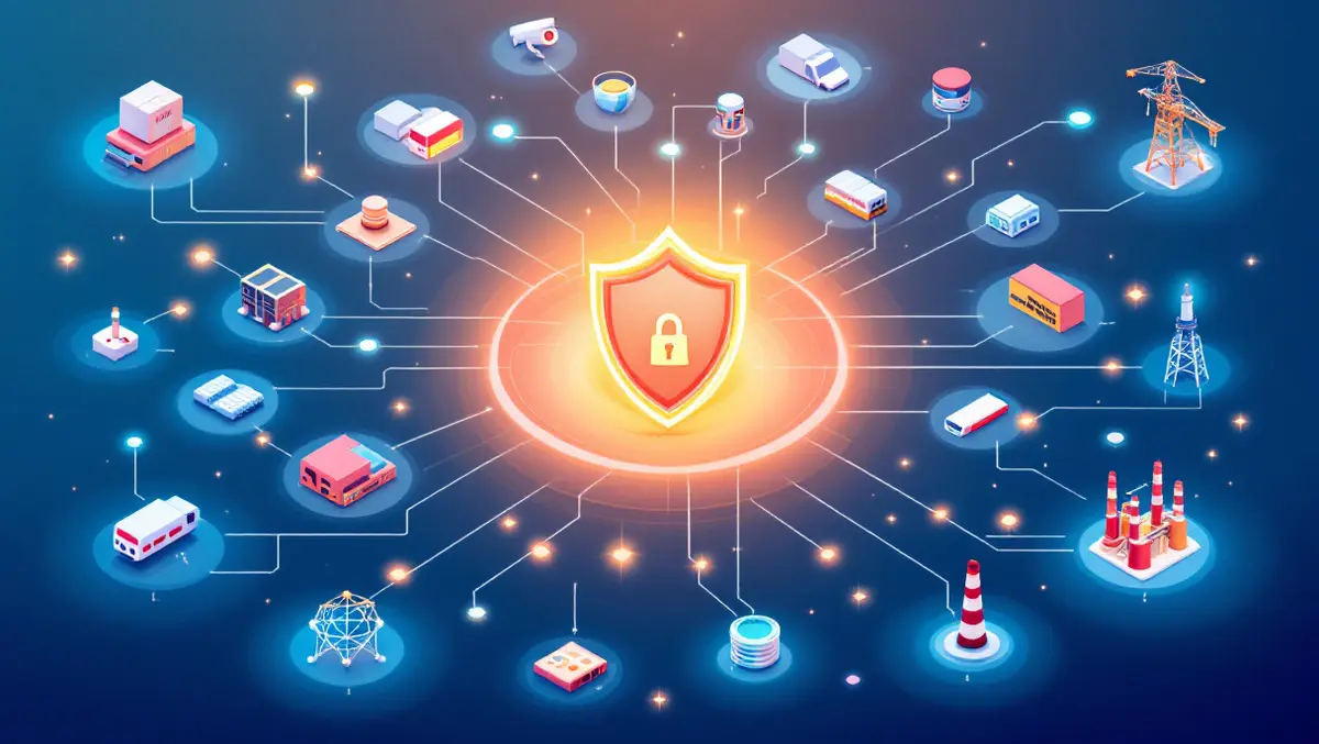 Interconnected smart devices cameras sensors industrial security network