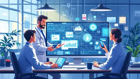 Australian healthcare it specialists collaborating digital health data