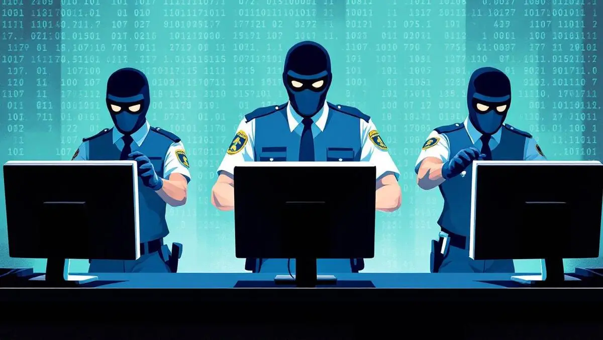 Australian police arrest masked hackers at computer desks cybercrime bust