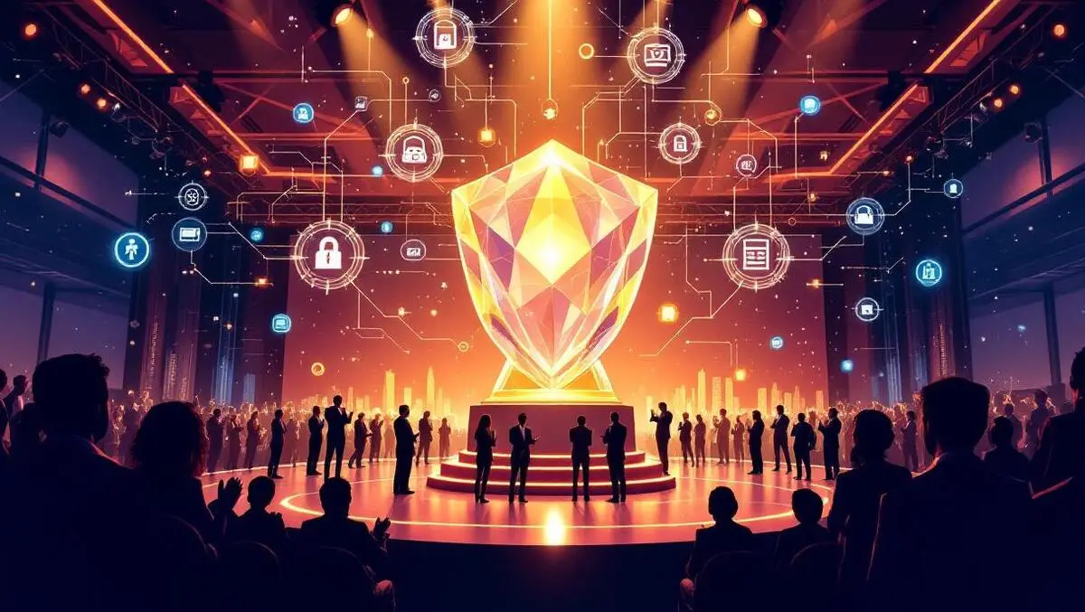 It awards singapore shield trophy network cables data vaults