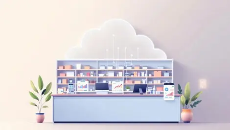 Unified retail store interior cloud synced payments analytics