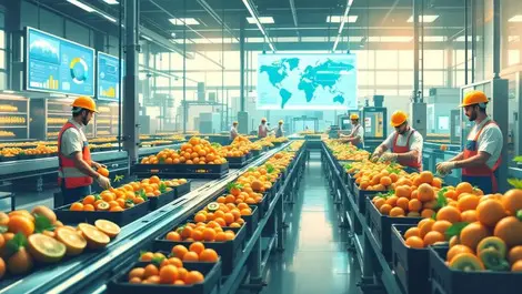 Kiwifruit packing nz workers conveyors digital dashboards qc cloud