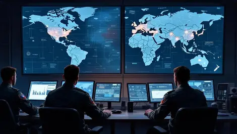 Canadian philippine military cyber ops room joint defense map