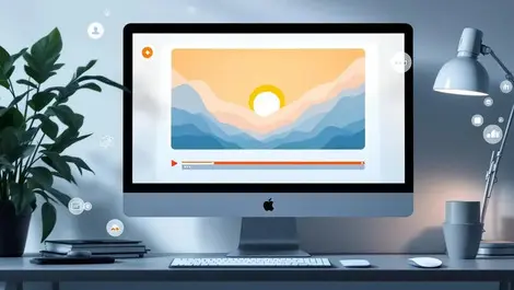 Accessible video player ui with ai automation minimal workspace