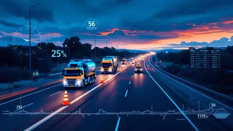 Australian highway work zone dusk trucks data driven safety